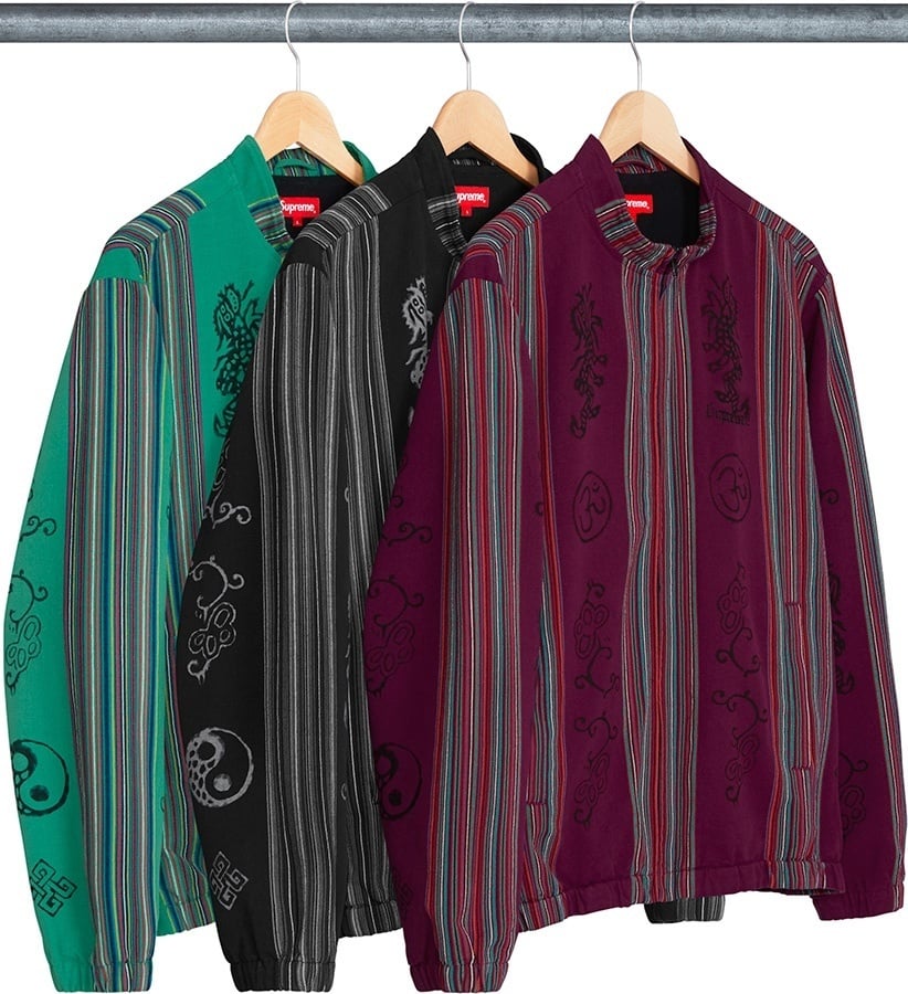 Woven Striped Batik Jacket